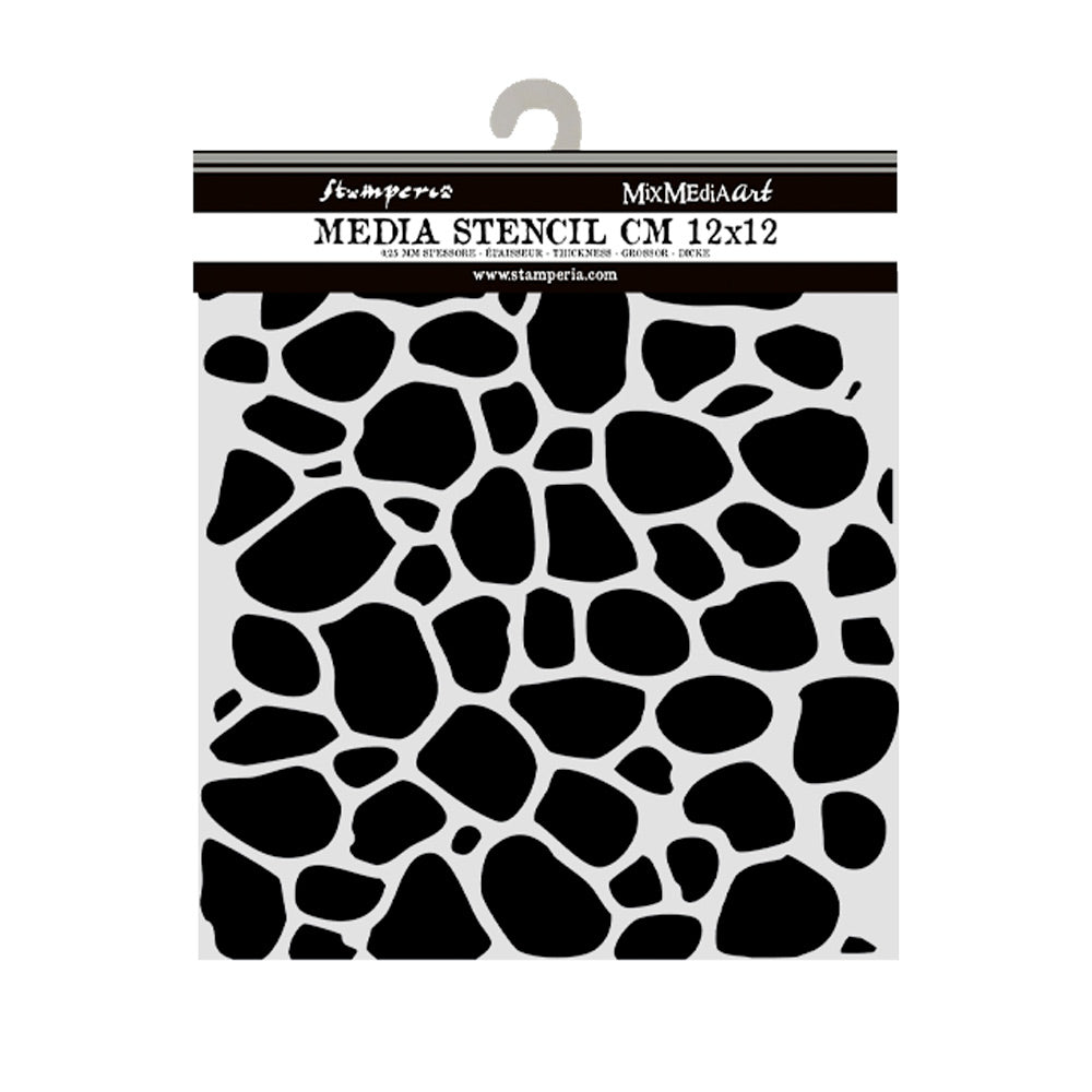 Stamperia Hidden Grove Stone Pattern Small Stencil kstds30
