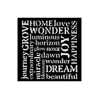 Stamperia Hidden Grove Writings Small Stencil kstds32
