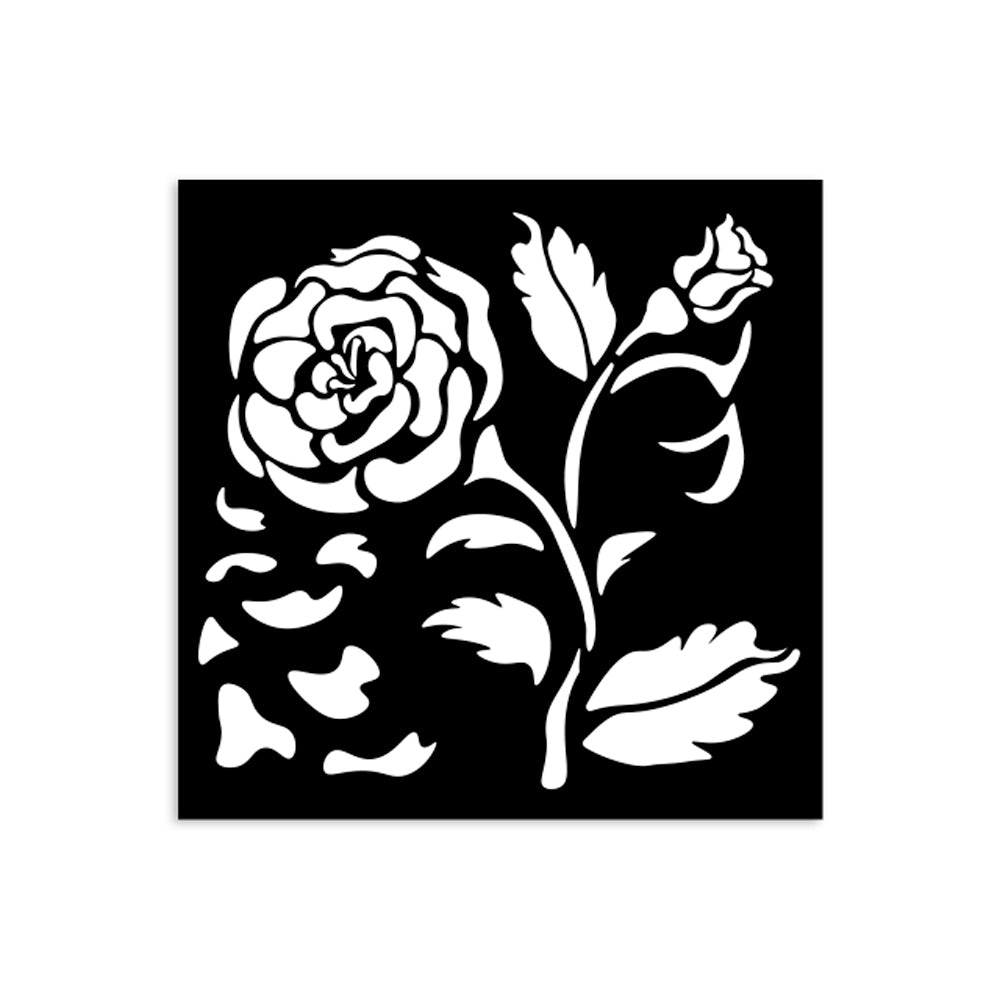 Stamperia House Of Roses Big Rose Small Stencil kstds36
