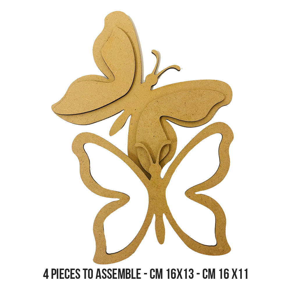 Stamperia House Of Roses Papillons Crafty Shapes klsm43 pieces