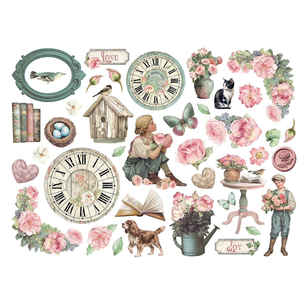Stamperia House of Roses Die Cuts dfldc132 roses