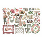 Stamperia House of Roses Ephemera dflct80 dog