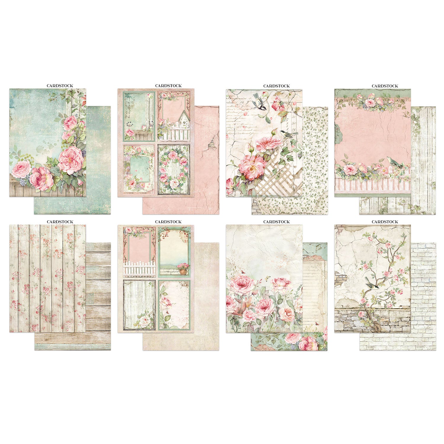 Stamperia House of Roses Junk Journal sbjk19 cardstock