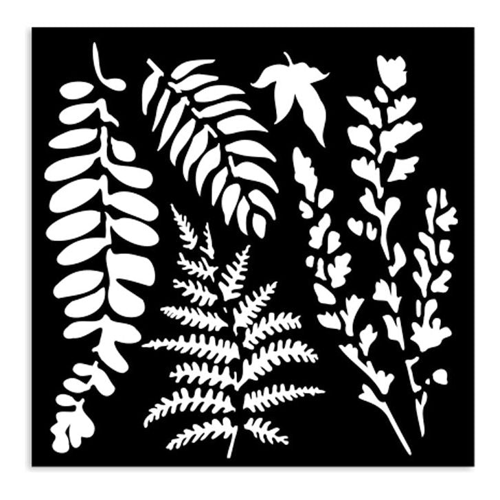 Stamperia Leaves Small Stencil kstds14