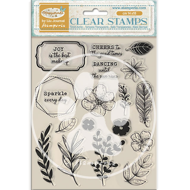 Stamperia Masquerade Flowers And Labels wtk214
