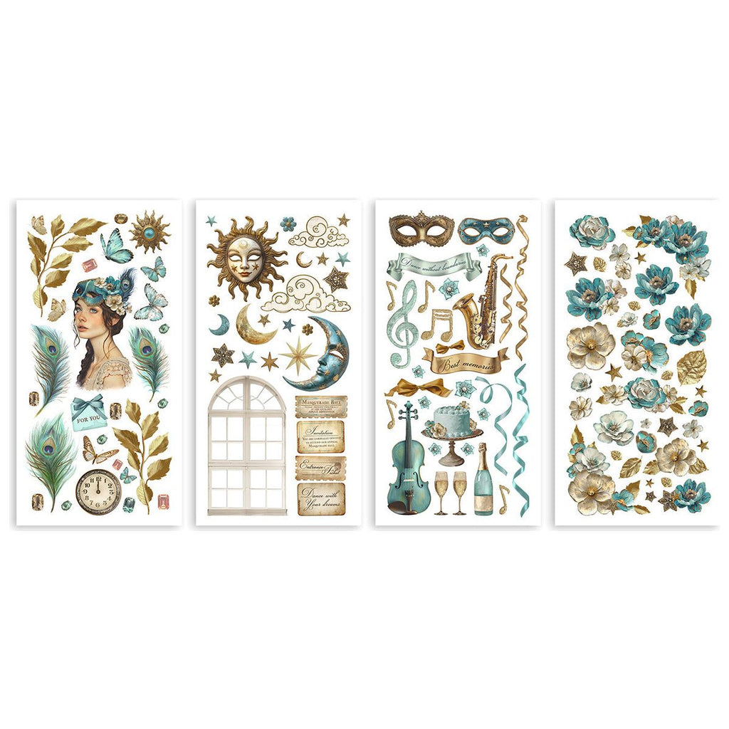 Stamperia Masquerade Paper Cut Outs sbbct08 pages