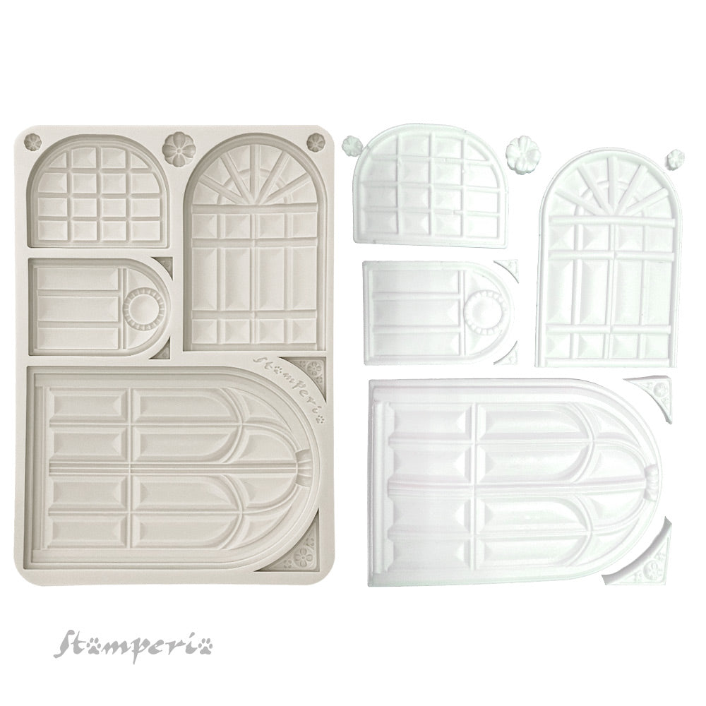 Stamperia Masquerade Windows Silicone Mold A5 kacma554
