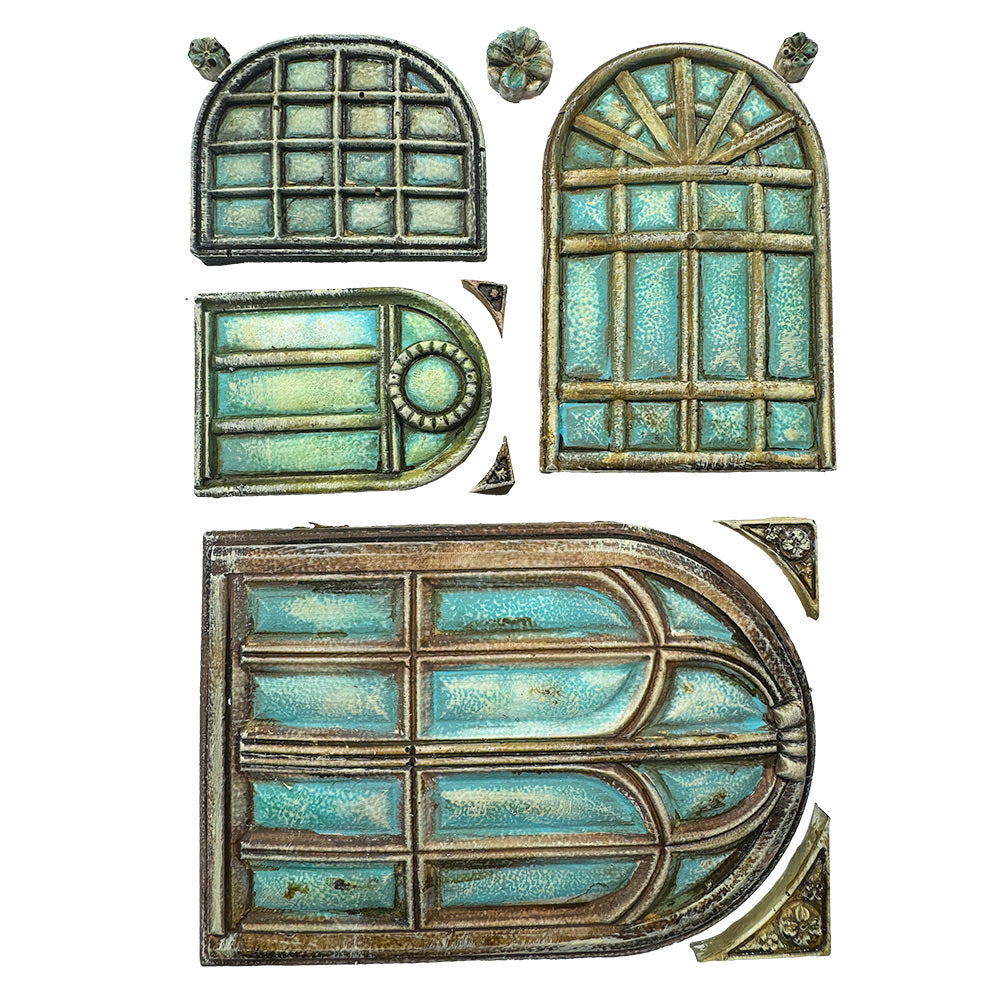 Stamperia Masquerade Windows Silicone Mold A5 kacma554 window