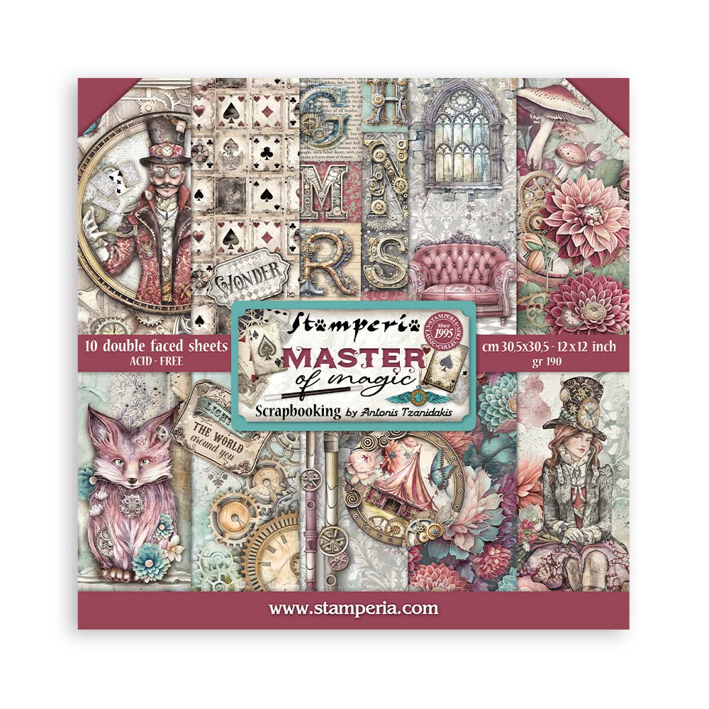 Stamperia Master Of Magic 12x12 Paper sbbl166