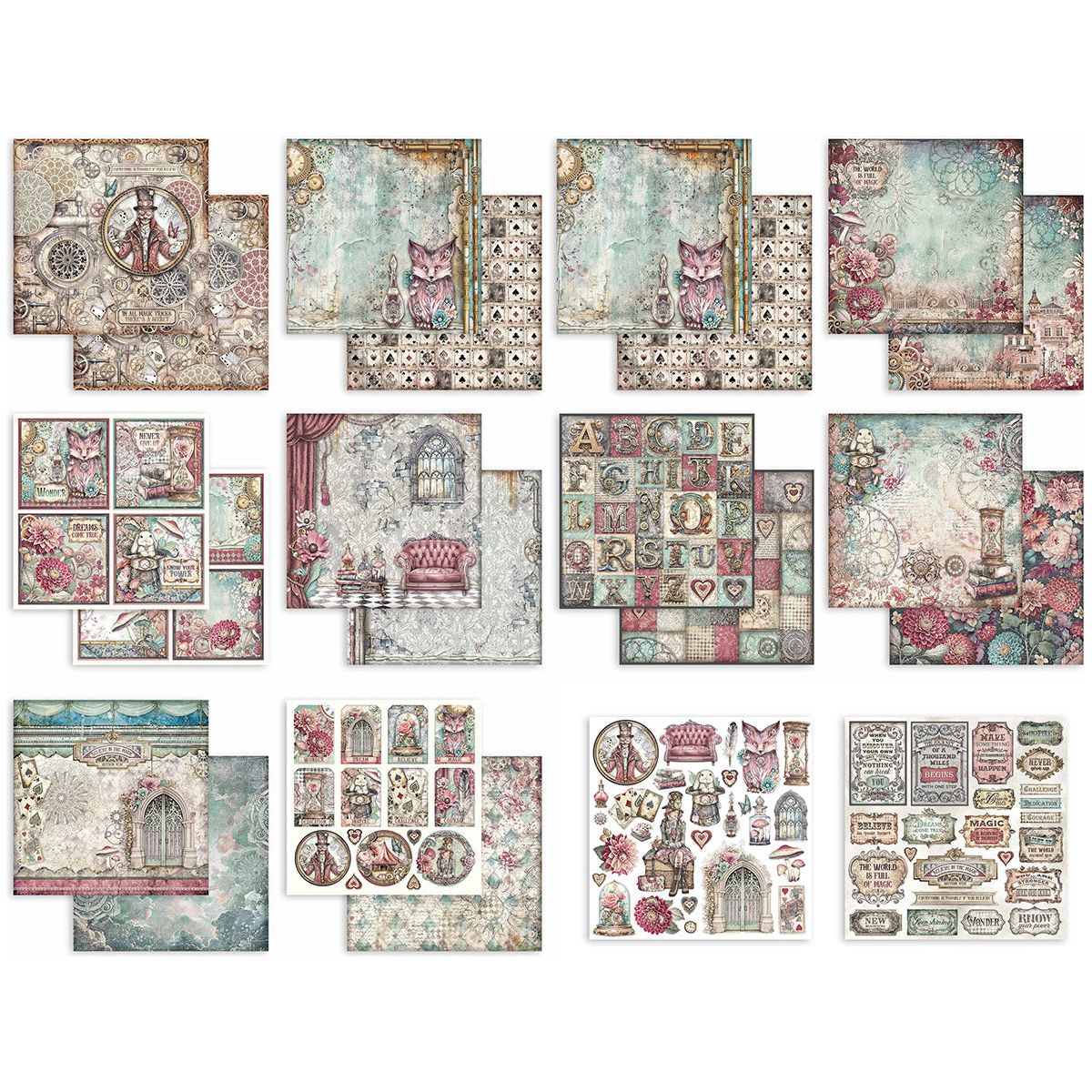 Stamperia Master Of Magic 8x8 Paper sbbs122 sheets
