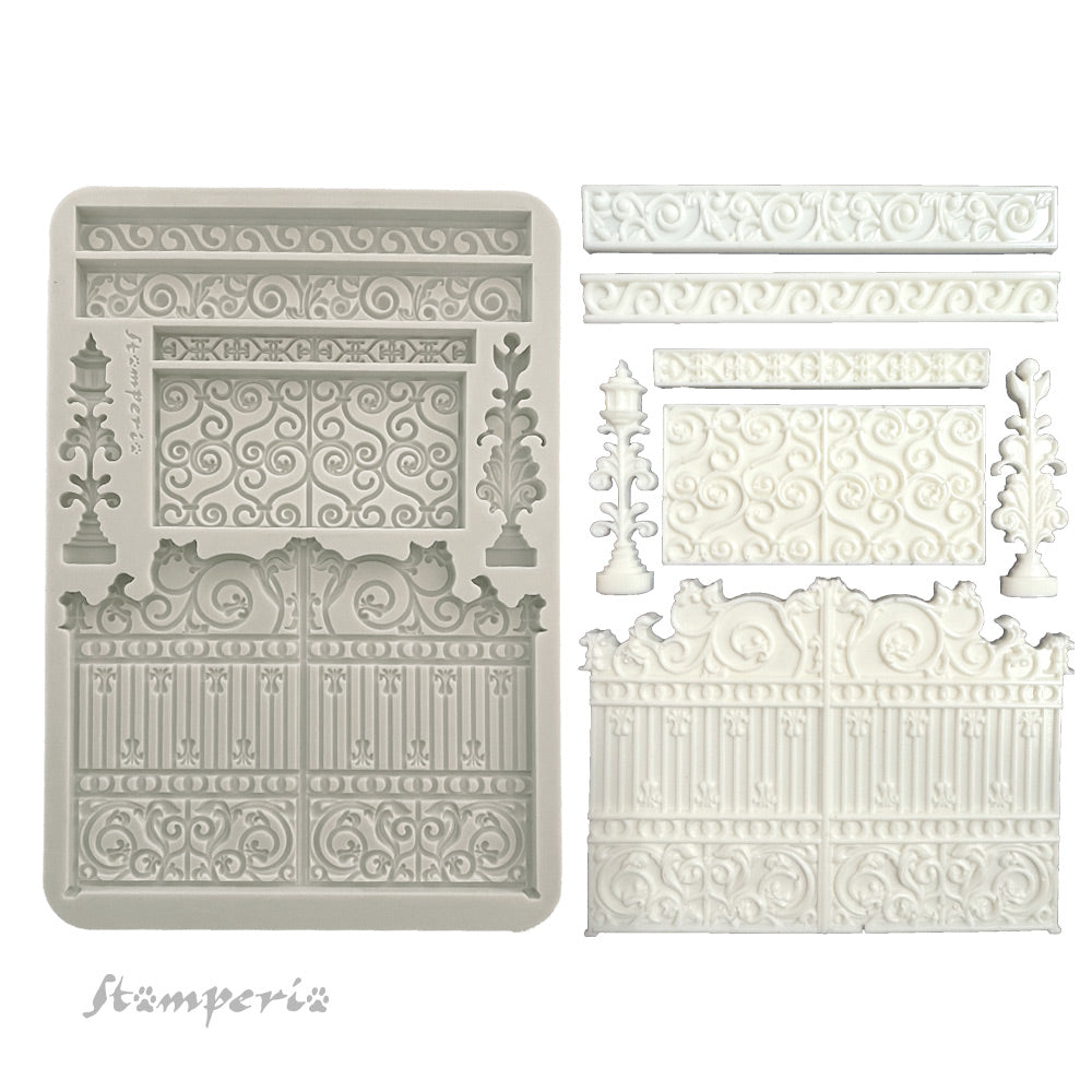 Stamperia Master Of Magic Gate Silicone Mold A5 kacma565
