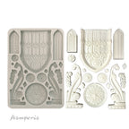 Stamperia Master Of Magic Gothic Architecture Elements Silicone Mold A5 kacma569