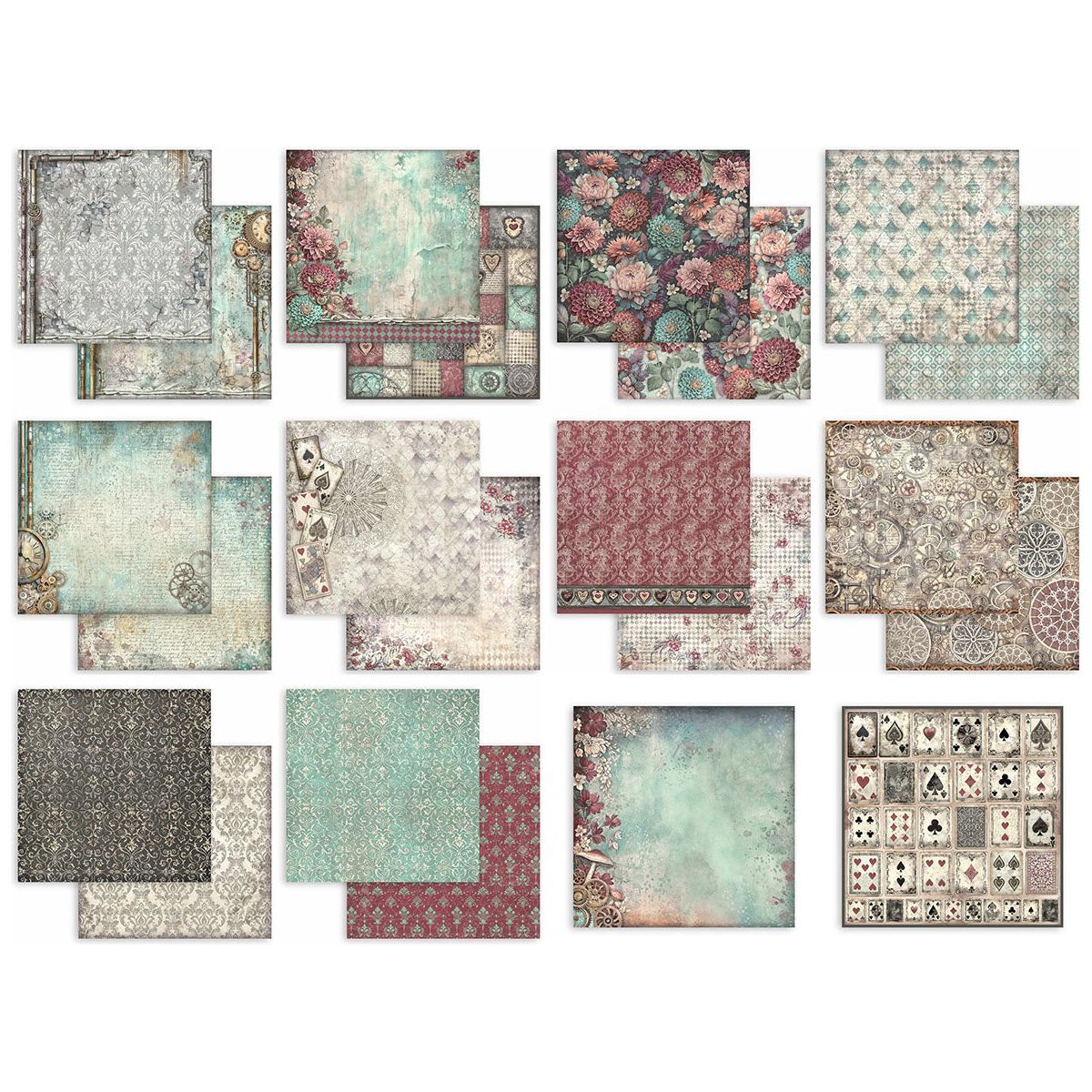 Stamperia Master Of Magic Maxi Background Selection 12x12 Paper sbbl167 sheets