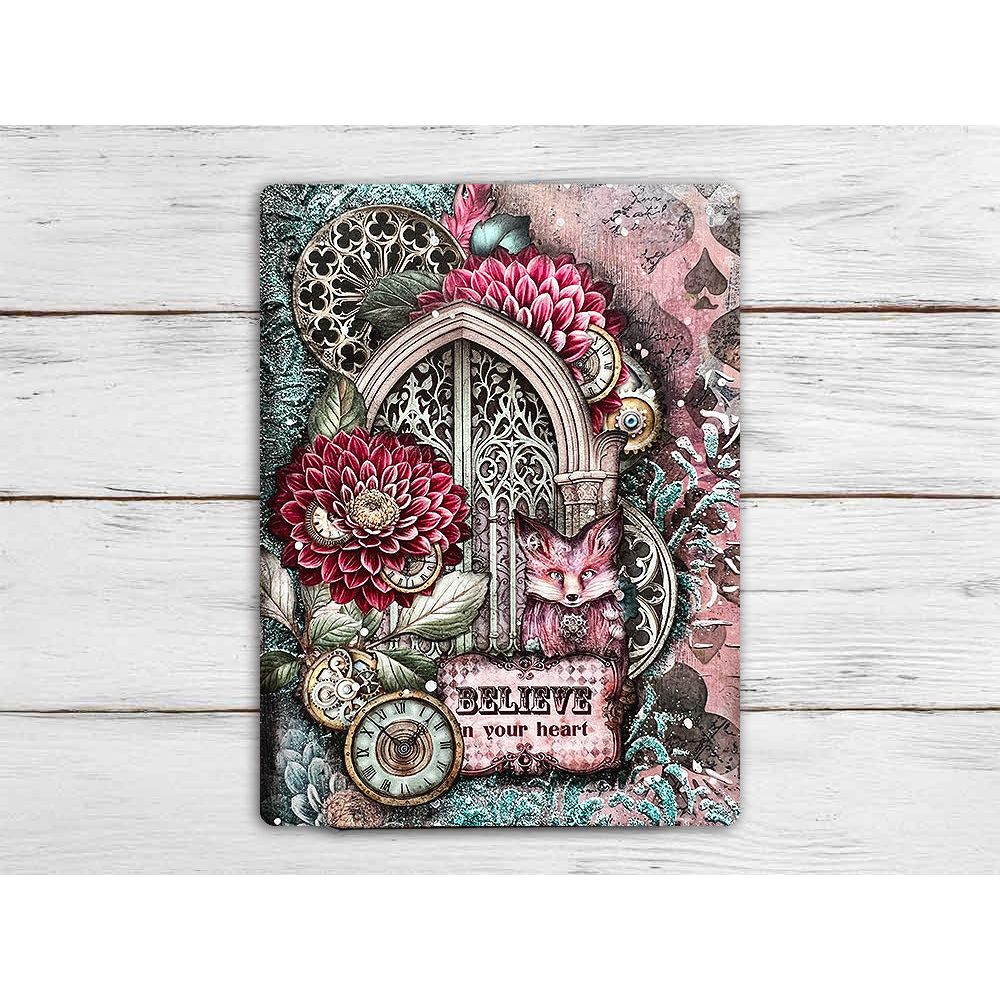 Stamperia Master Of Magic Tapestry Stencil kstd173 believe