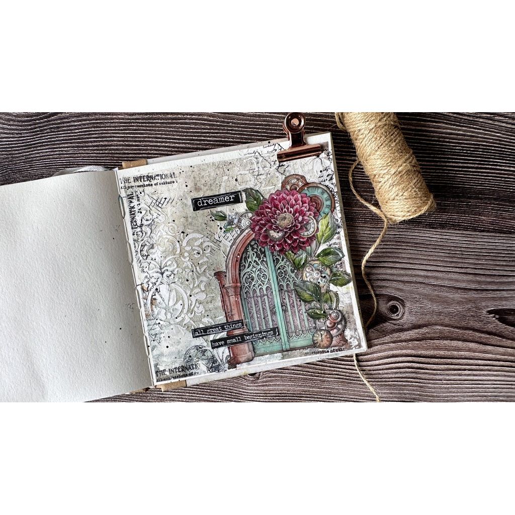 Stamperia Master Of Magic Tapestry Stencil kstd173 big flower | color-code:ALT01