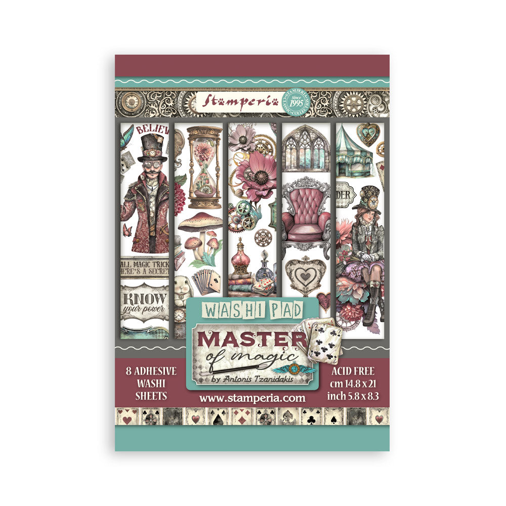 Stamperia Master Of Magic Washi Pad Sheets A5 sbw16