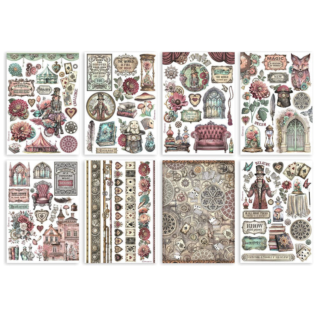 Stamperia Master Of Magic Washi Pad Sheets A5 sbw16 sheets