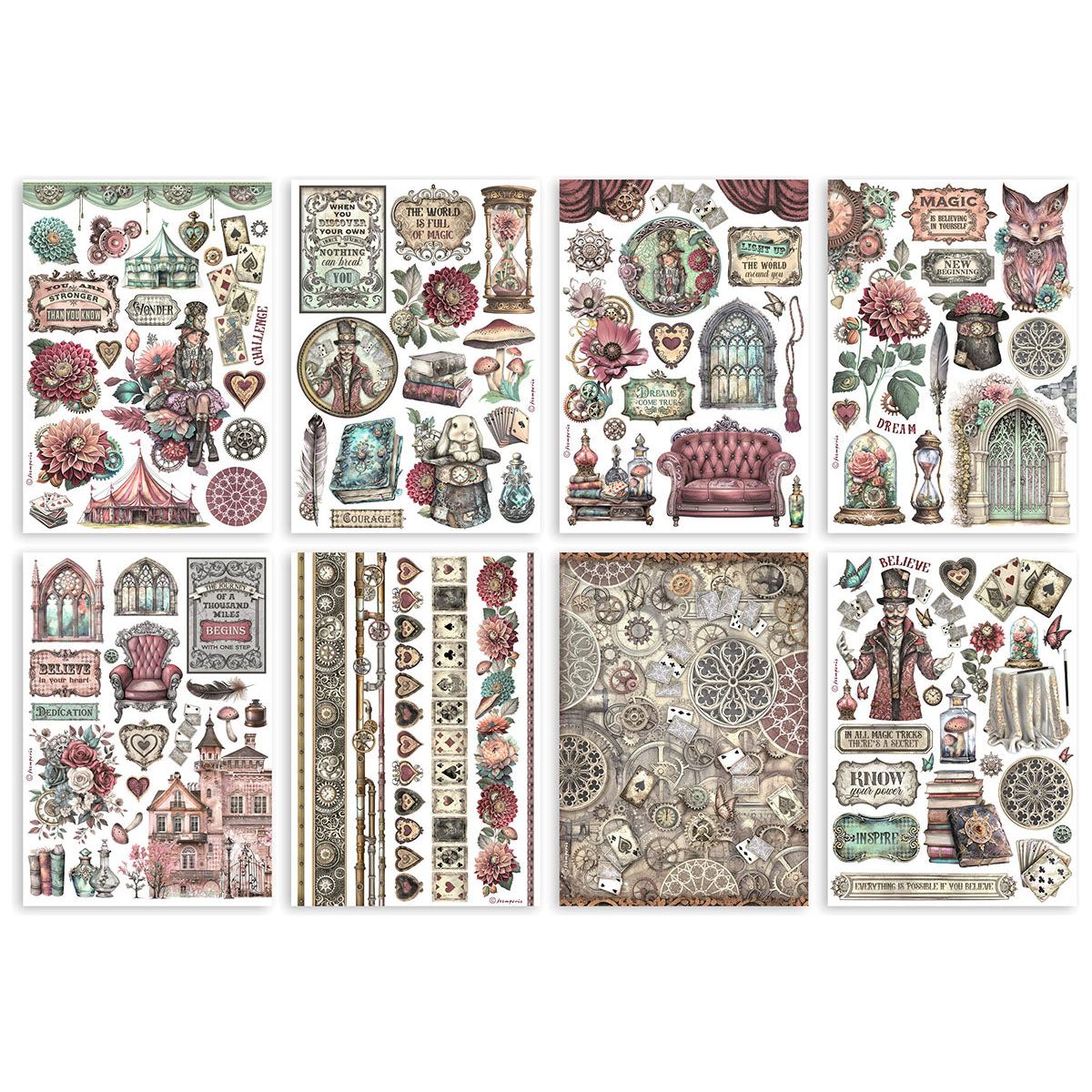 Stamperia Master Of Magic Washi Pad Sheets A5 sbw16 sheets