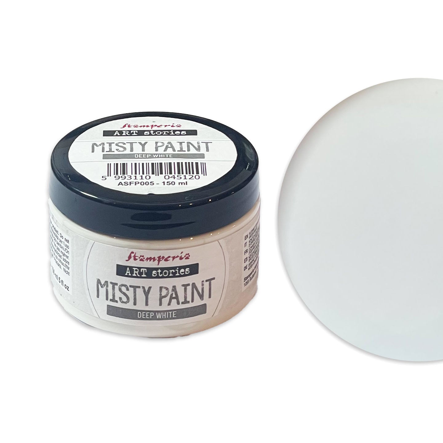 Stamperia Misty Paint Deep White asfp005