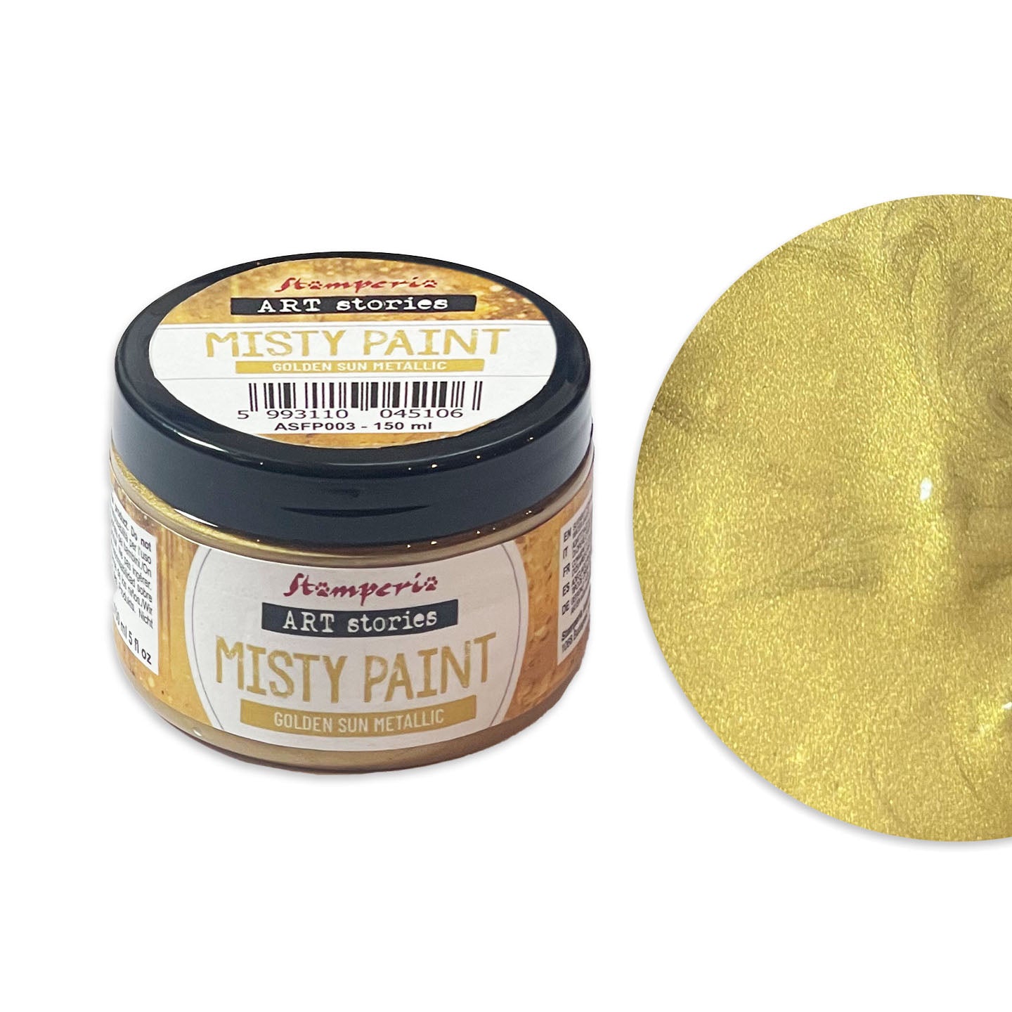Stamperia Misty Paint Metallic Golden Sun asfp003