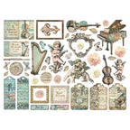 Stamperia Music Assorted Die Cuts dfldc108 pieces