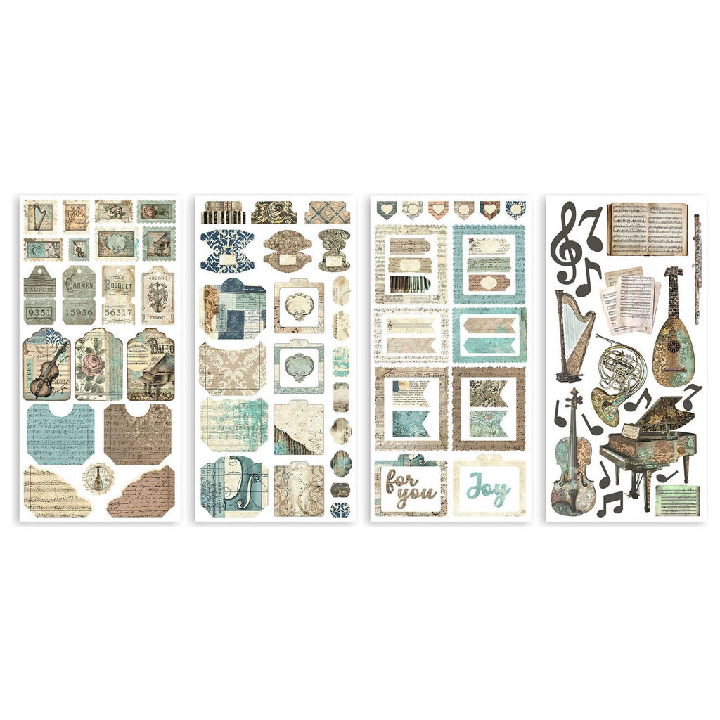 Stamperia Music Paper Cut Outs sbbct05 pages