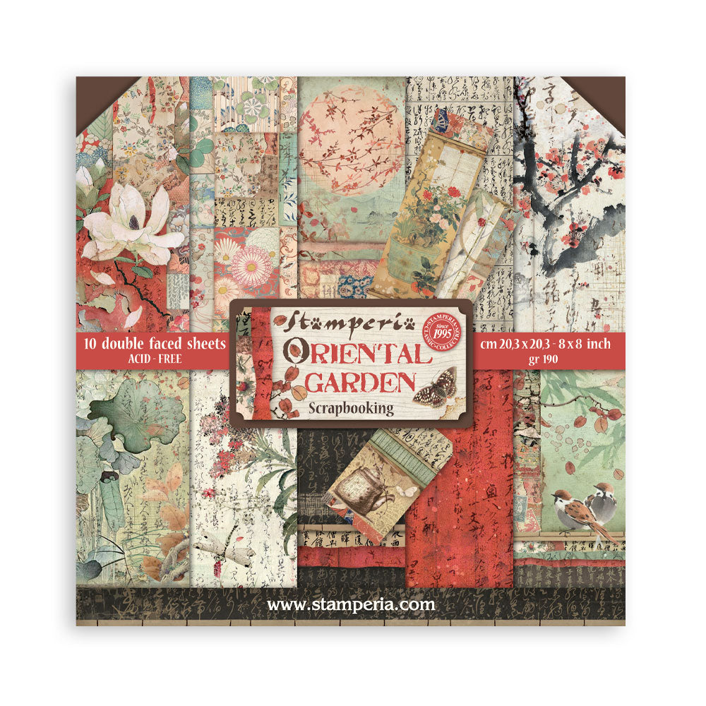 Stamperia ORIENTAL GARDEN 8x8 Paper sbbs09