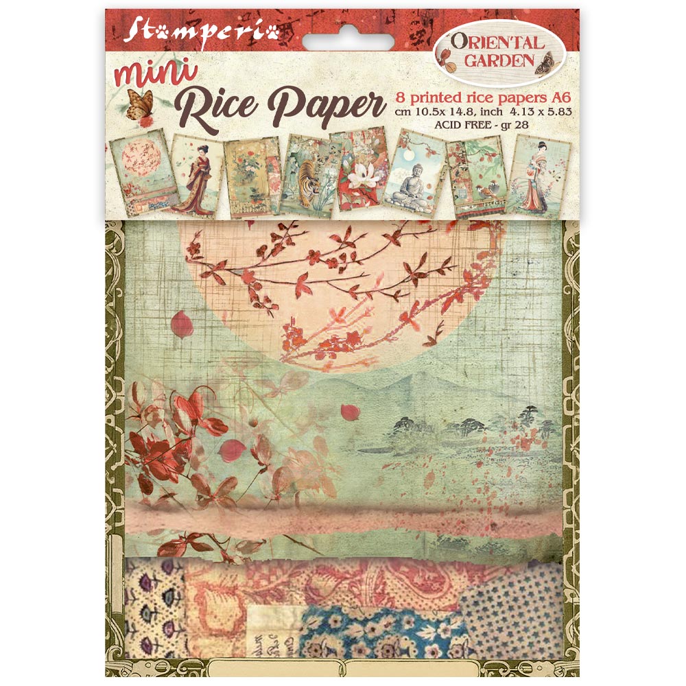 Stamperia Oriental Garden A6 Rice Paper dfsa6x08