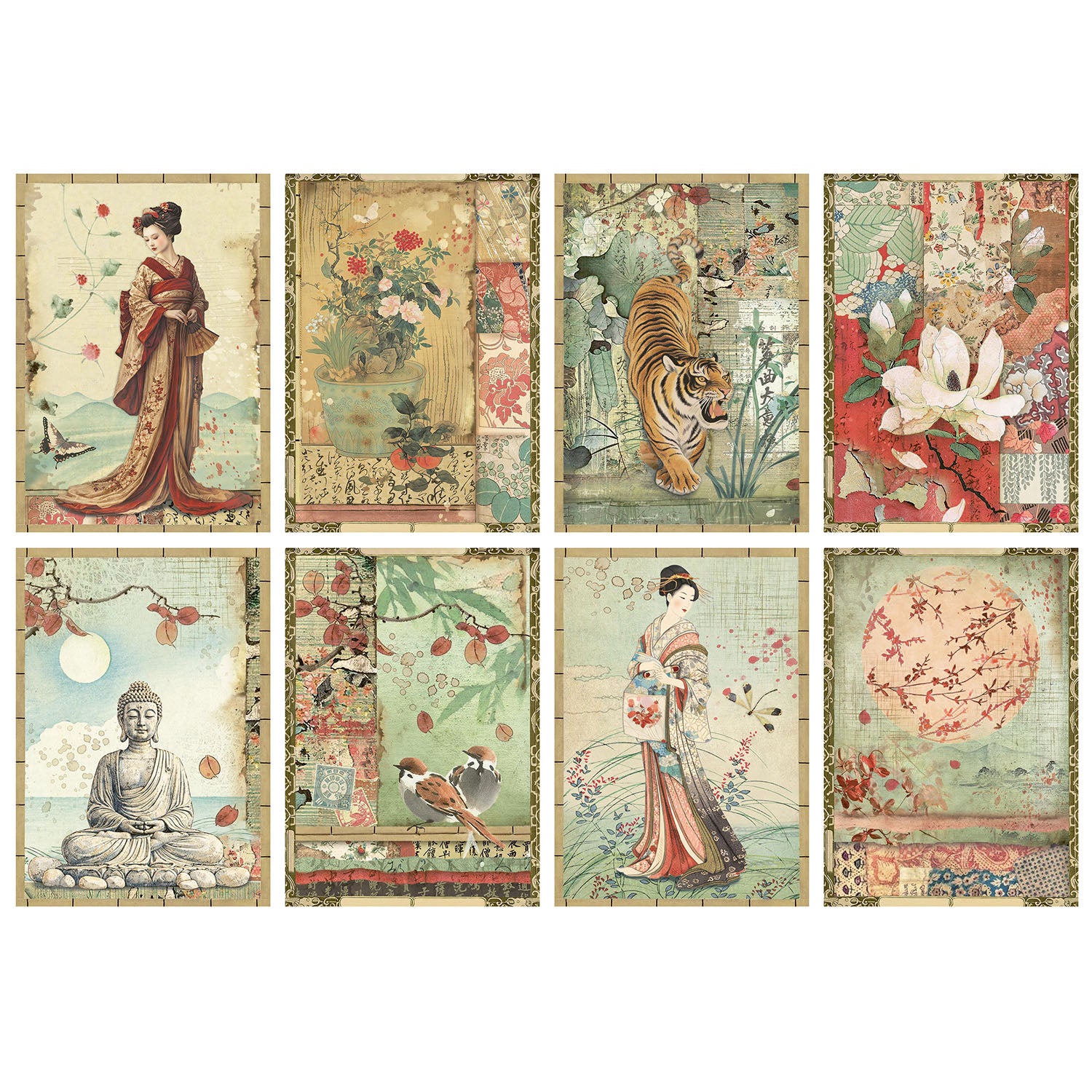 Stamperia Oriental Garden A6 Rice Paper dfsa6x08 paper