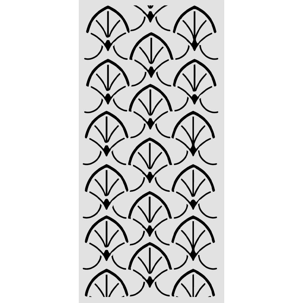 Stamperia Oriental Garden Borders 10x5 Stencil kstdl167