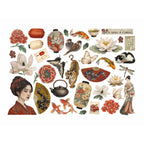 Stamperia Oriental Garden Ephemera dflct87 tiger