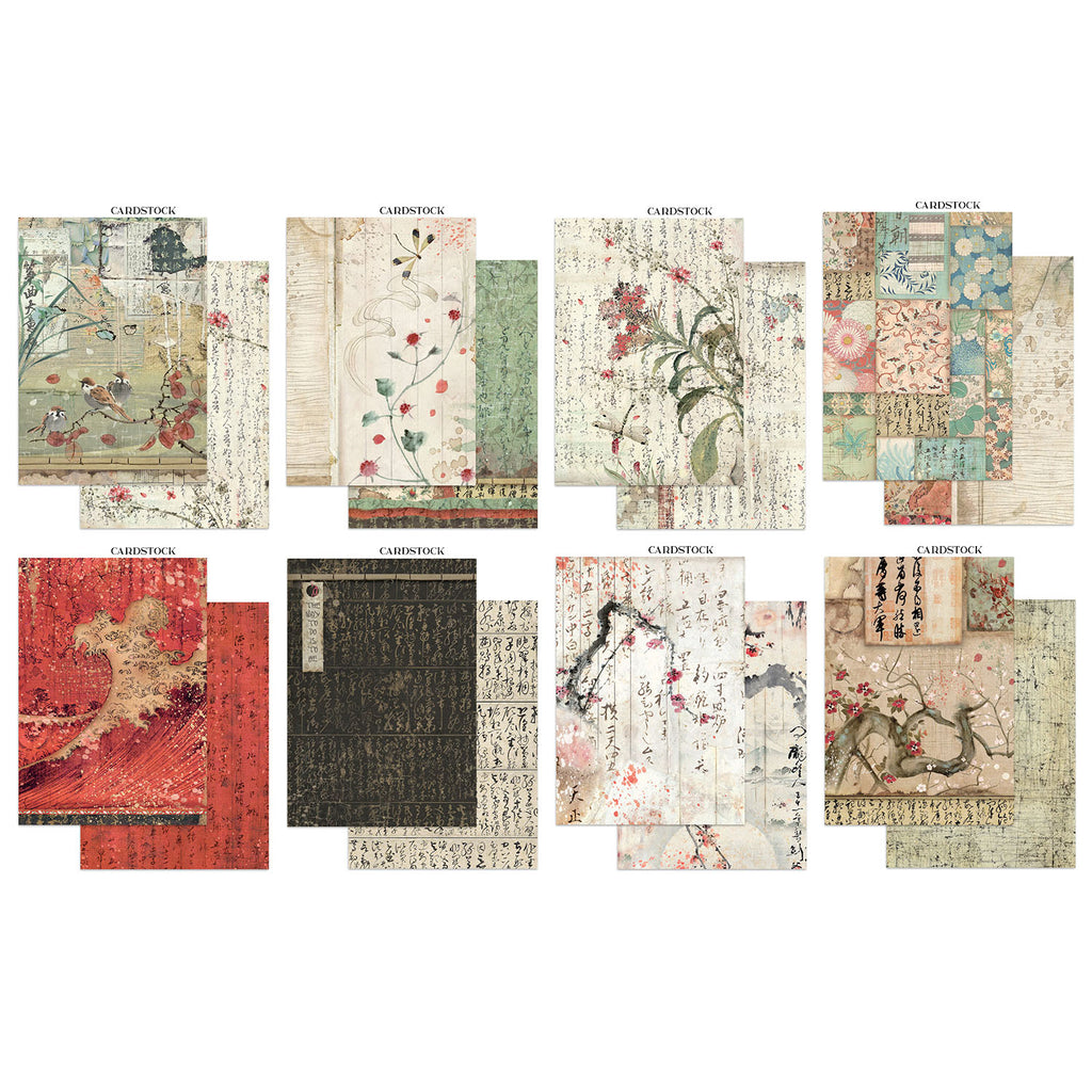 Stamperia Oriental Garden Junk Journal Focus Points sbjks05 carstock