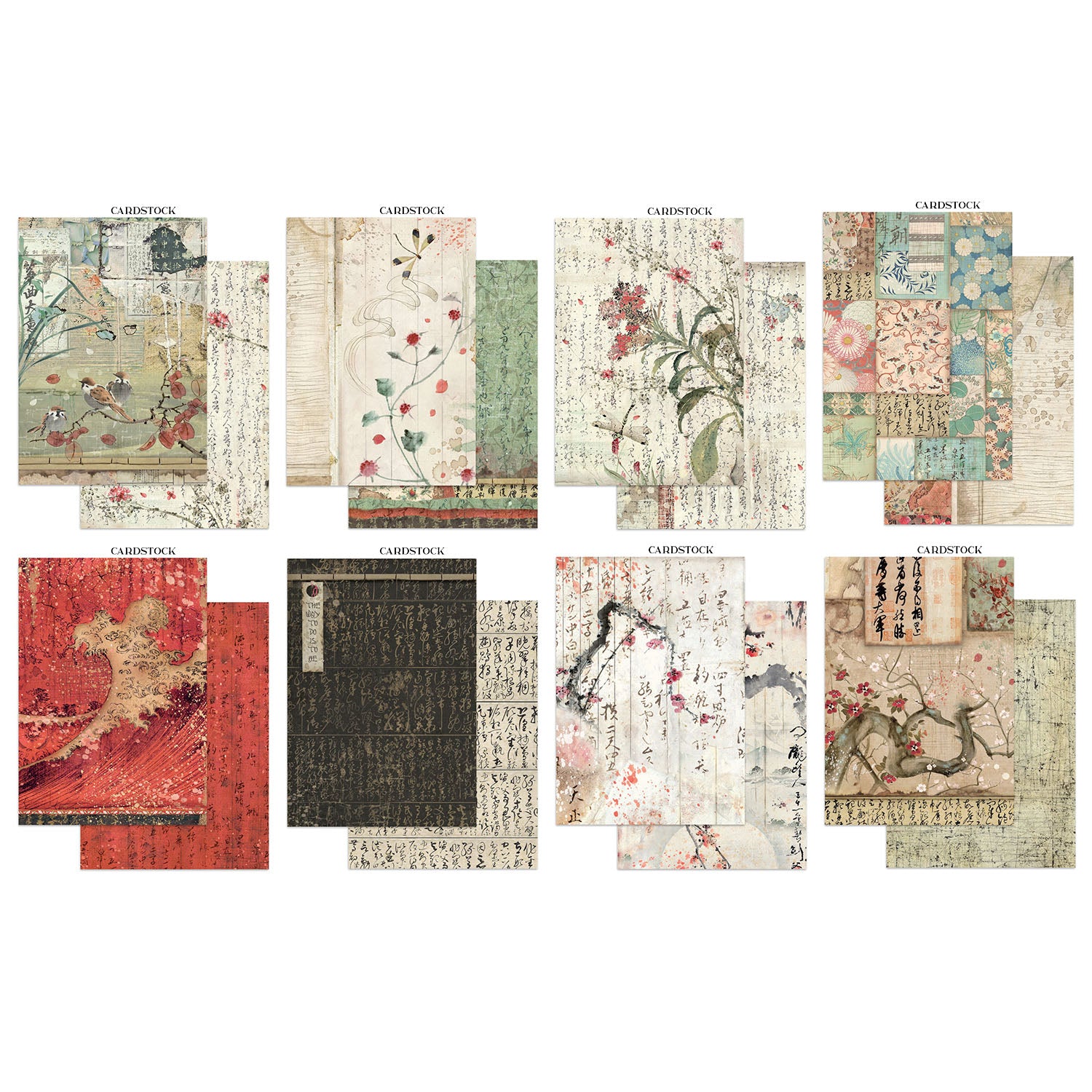 Stamperia Oriental Garden Junk Journal Focus Points sbjks05 carstock