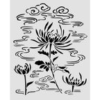 Stamperia Oriental Garden Lotus Flower 8x10 Stencil kstd214