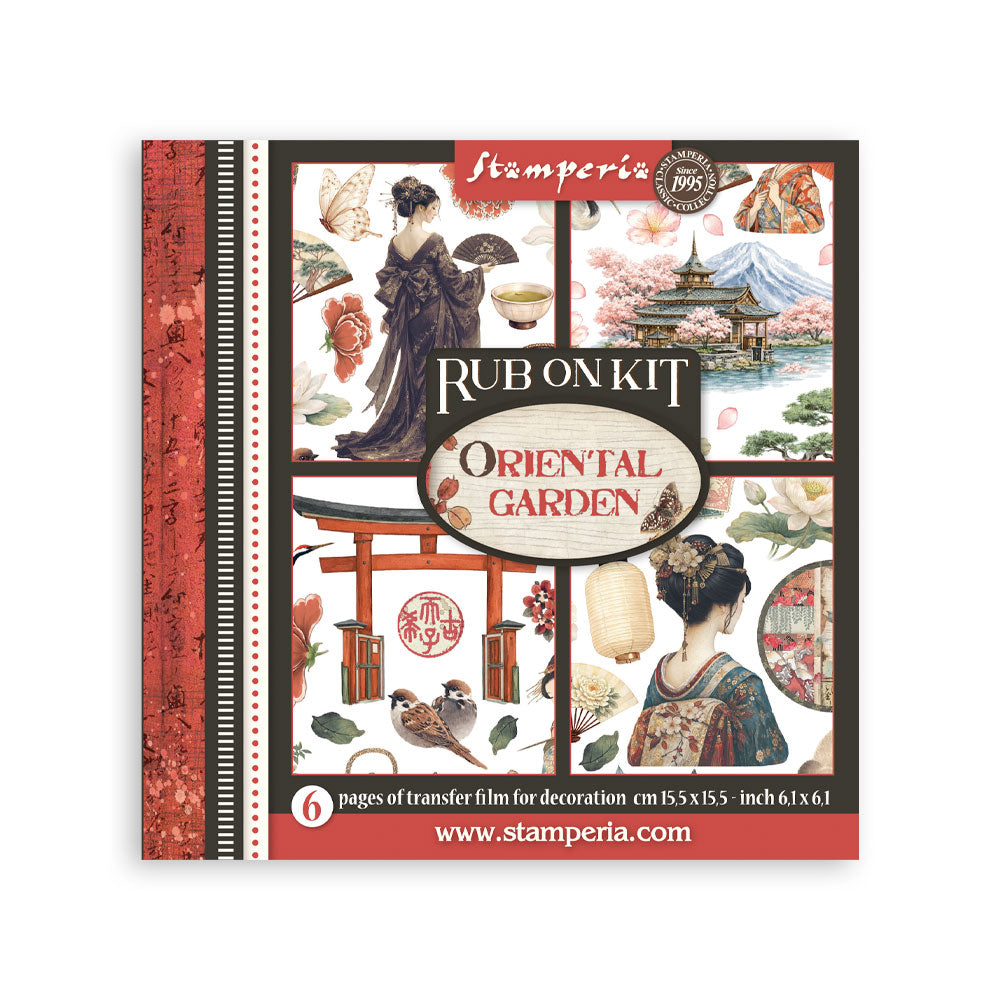 Stamperia Oriental Garden Rub On Kit dflrbx19