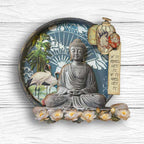 Stamperia Oriental Garden Rub On Kit dflrbx19 buddha