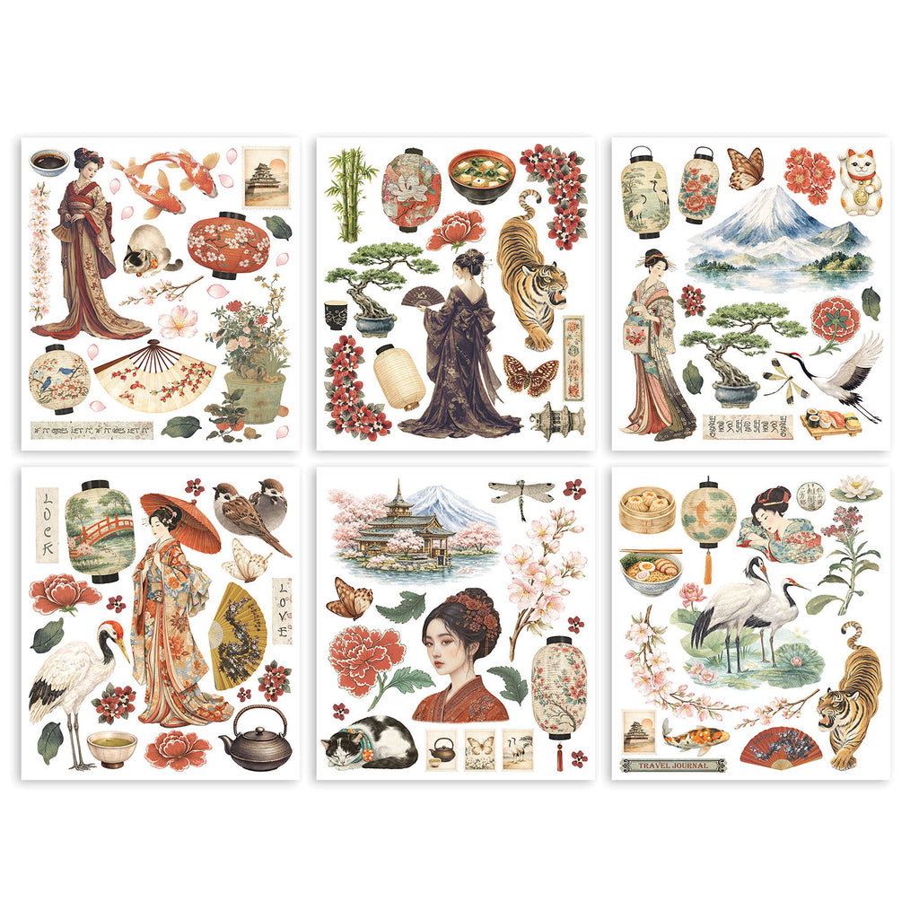 Stamperia Oriental Garden Rub On Kit dflrbxg11 dragonfly
