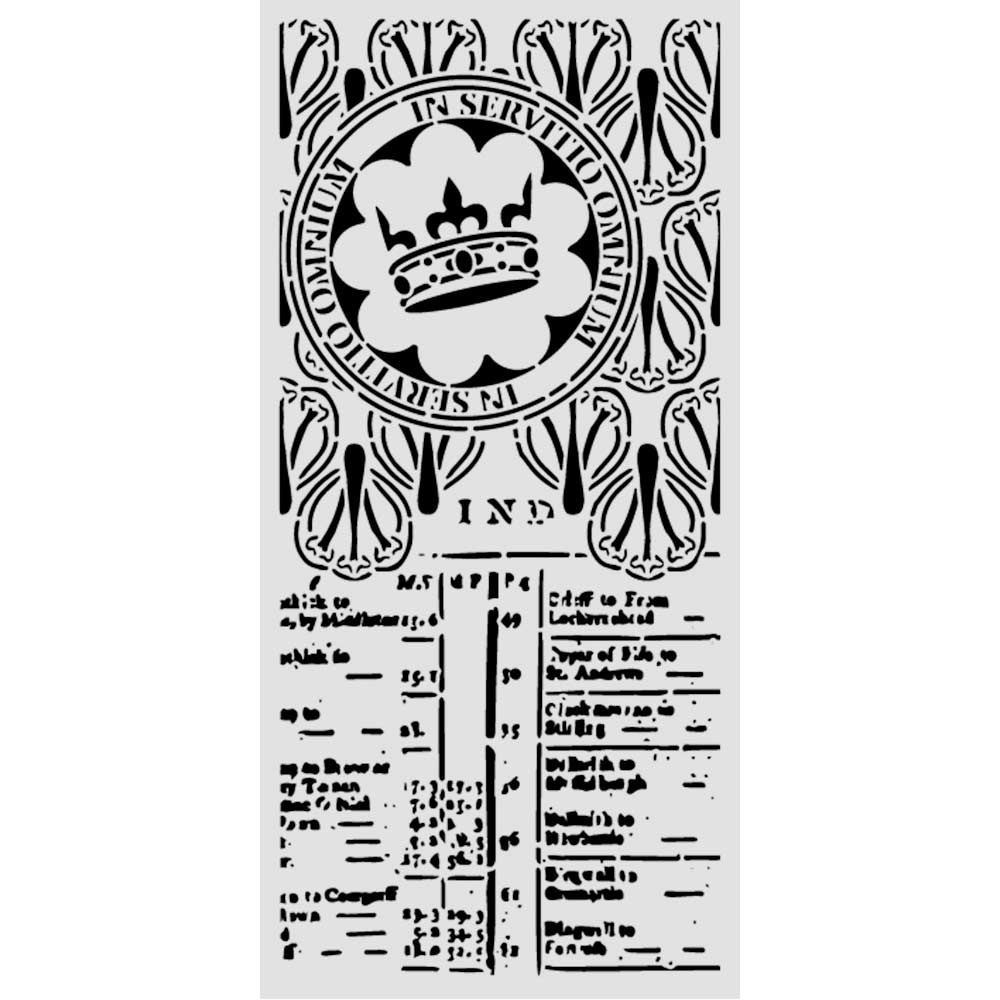 Stamperia Our Way Crown Stencil kstdl180