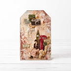 Stamperia Our Way Focus Points Junk Journal sbjks09 camera phone booth woman sitting tag card