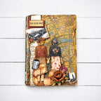 Stamperia Our Way Focus Points Junk Journal sbjks09 woman holding hands roses photo strip card 