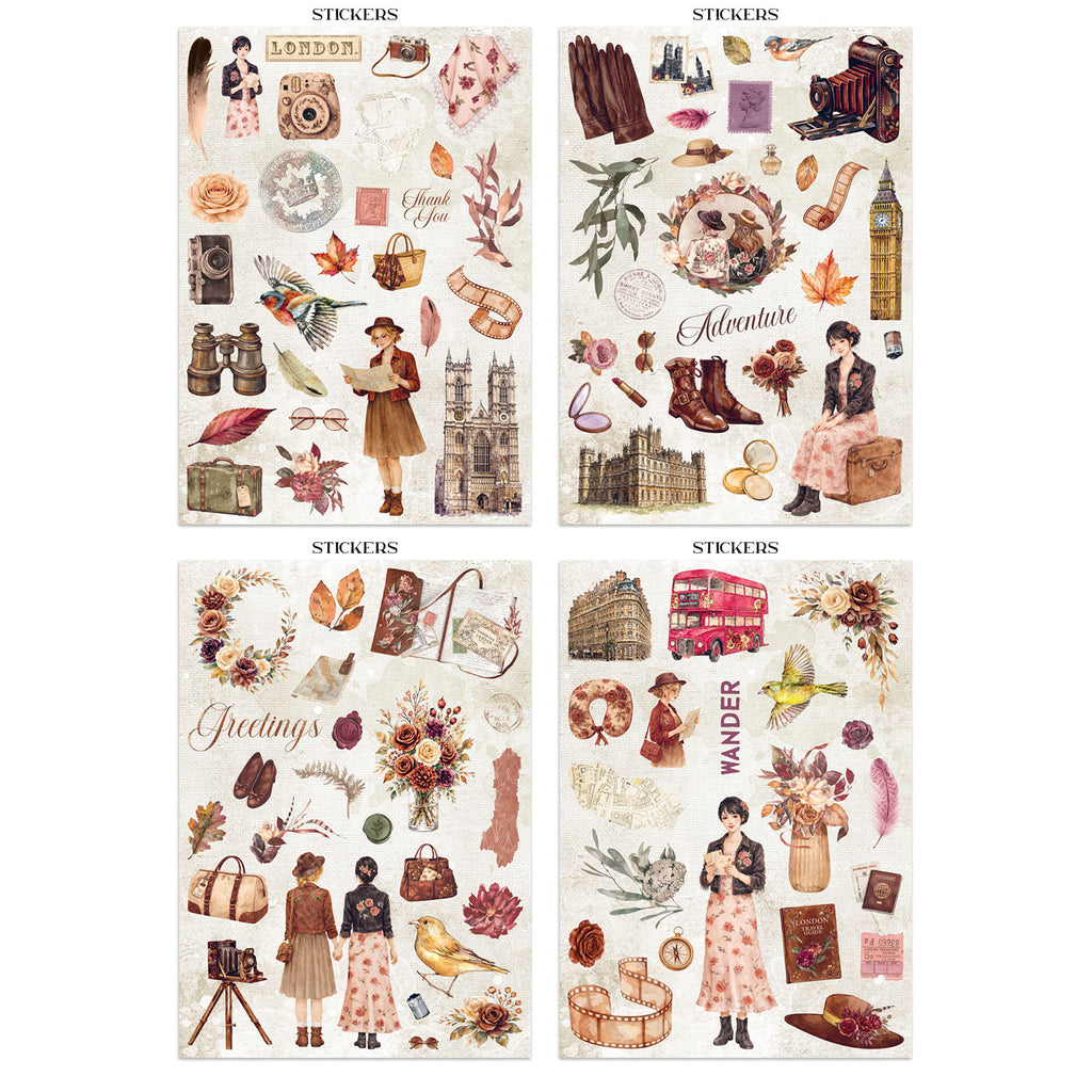 Stamperia Our Way Junk Journal sbjk30 stickers