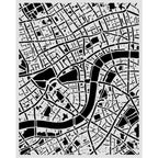 Stamperia Our Way Street Map Stencil kstd225