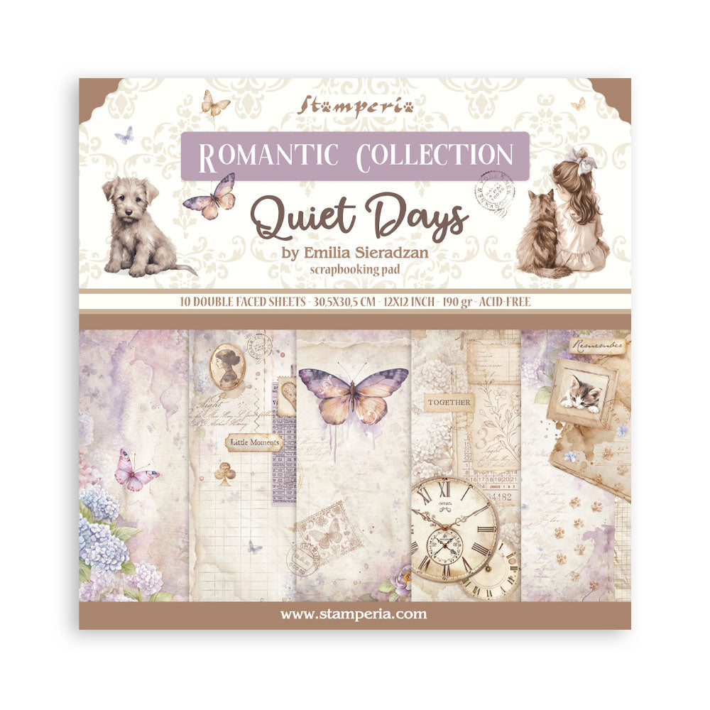 Stamperia Quiet Days 12x12 Paper sbbl178
