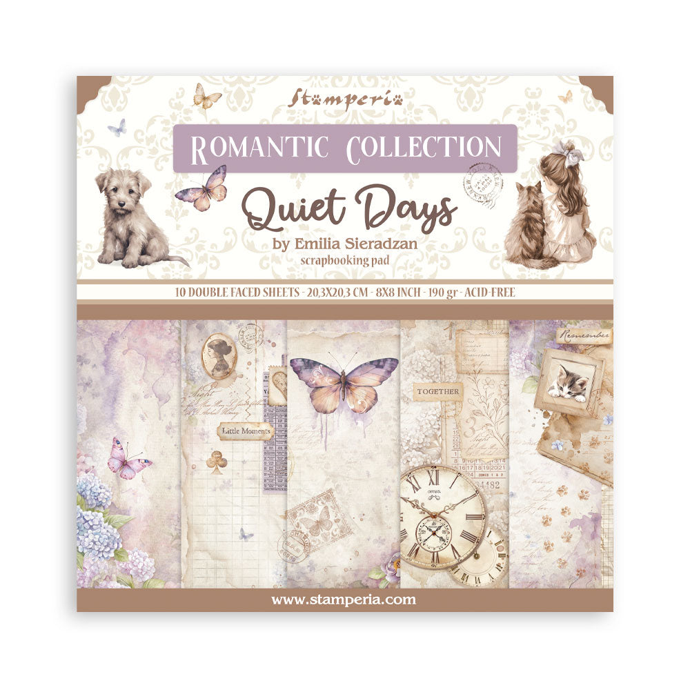 Stamperia Quiet Days 8x8 Paper sbbs134
