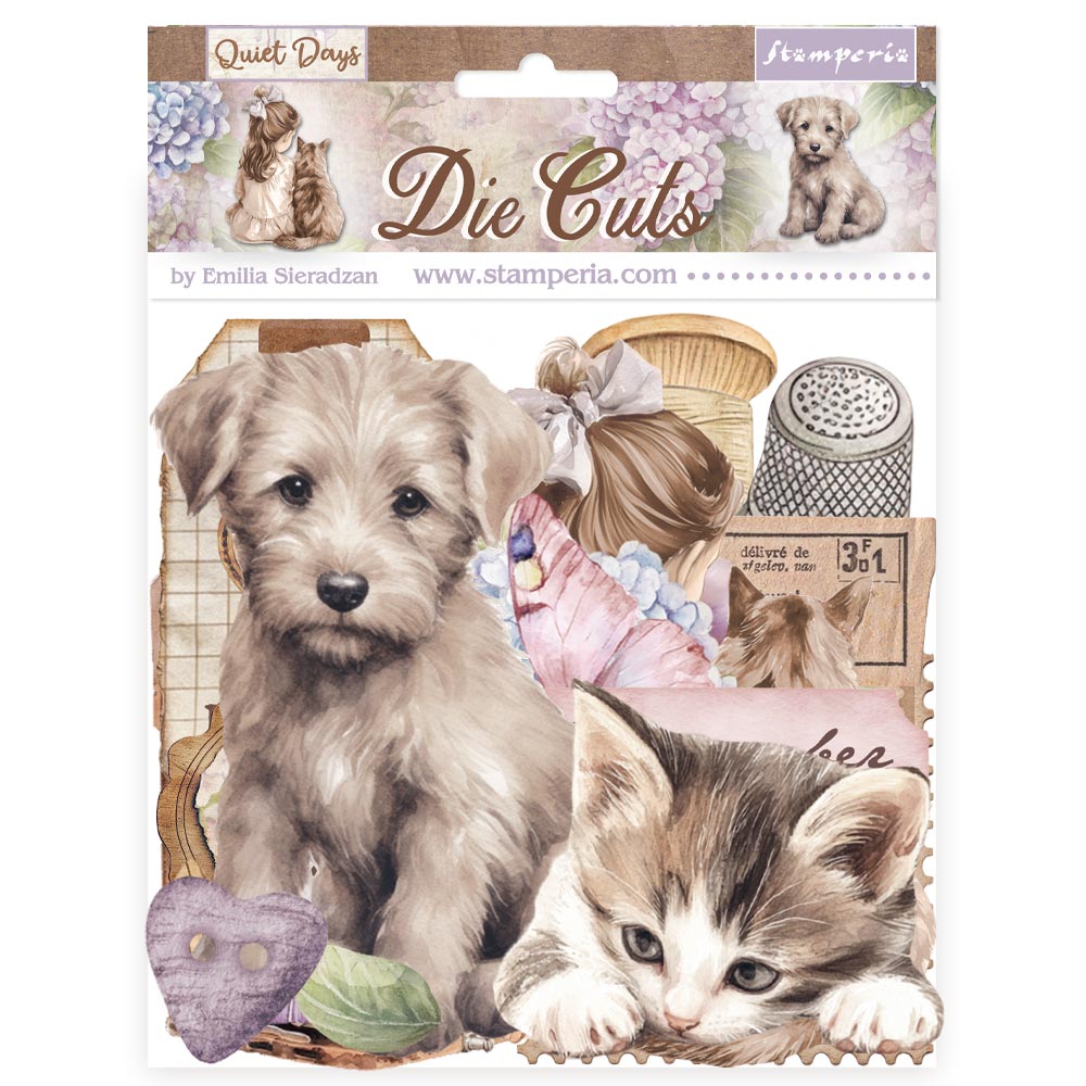 Stamperia Quiet Days Assorted Die Cuts dfldc122
