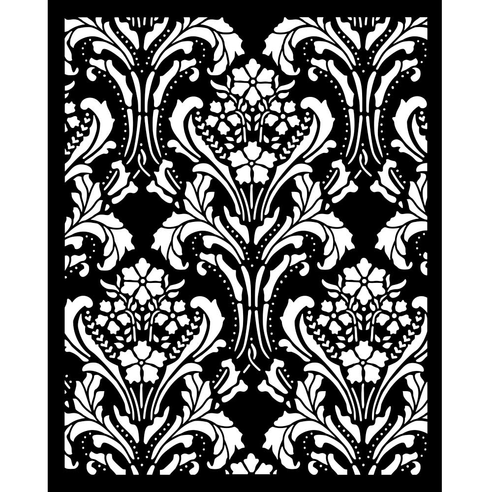 Stamperia Quiet Days Baroque Tapestry Stencil kstd191
