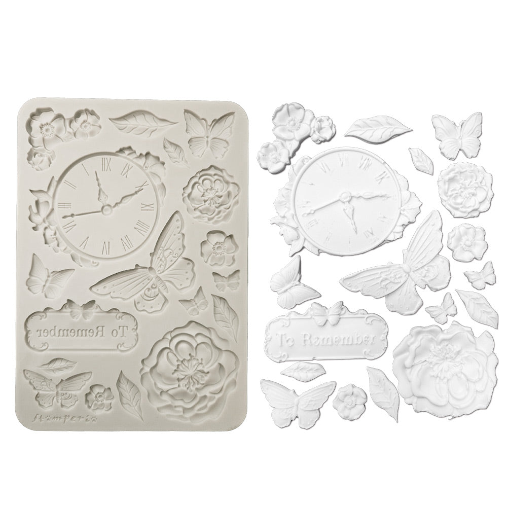 Stamperia Quiet Days Clock A5 Silicone Mold kacma594
