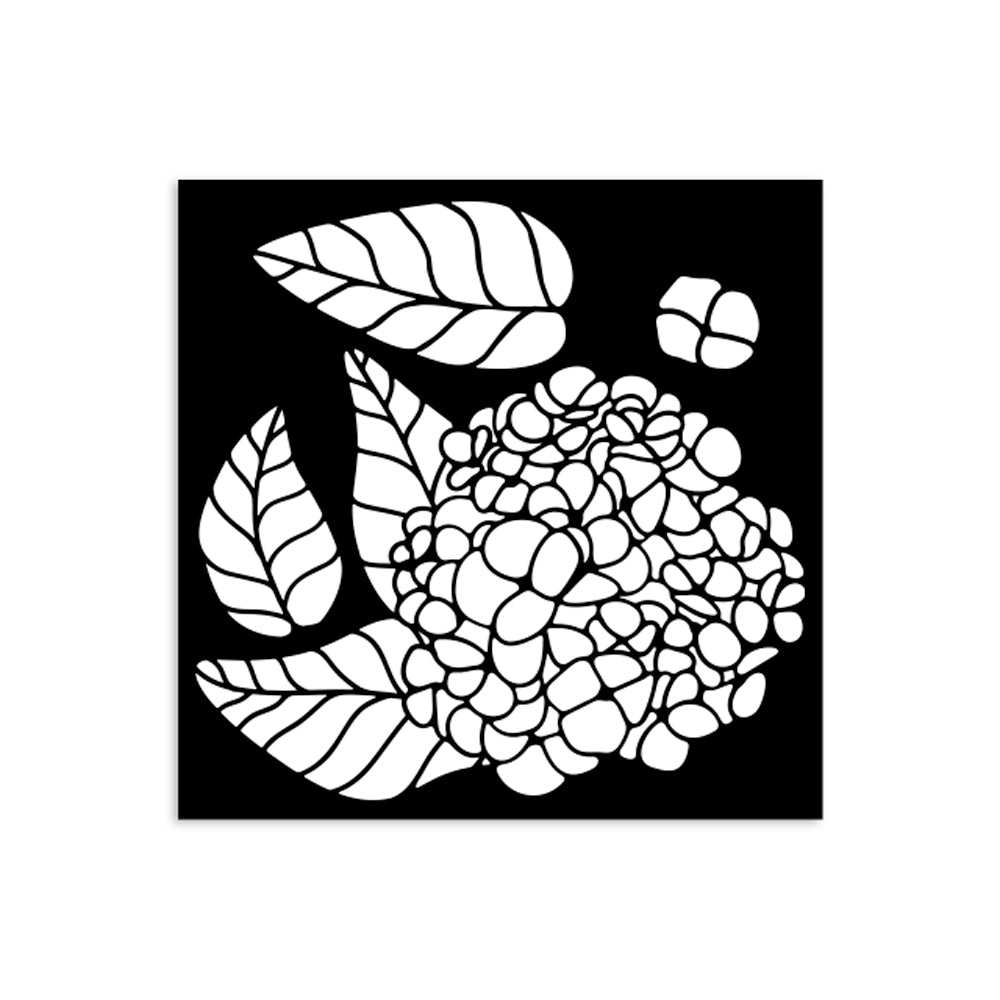 Stamperia Quiet Days Hydrangea Small Stencil kstds64

