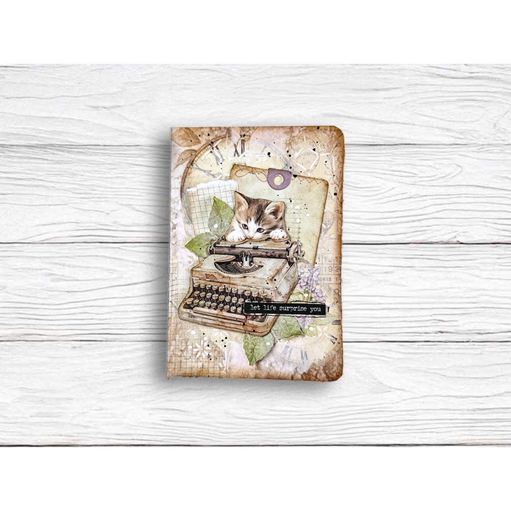 Stamperia Quiet Days Mini Rice Paper A6 dfsa6x01 kitten