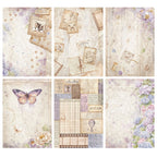 Stamperia Quiet Days Rice Paper A4 dfsa4xqd pages